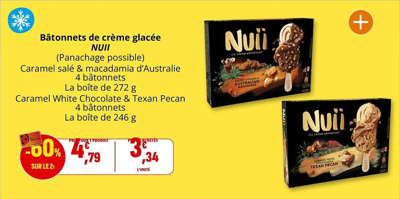 Bâtonnets de crème glacée NUII