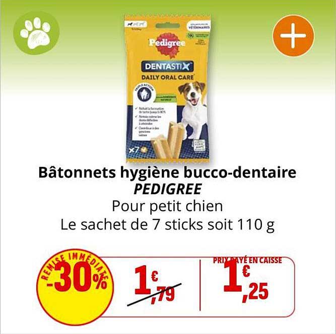 Bâtonnets hygiène bucco-dentaire PEDIGREE