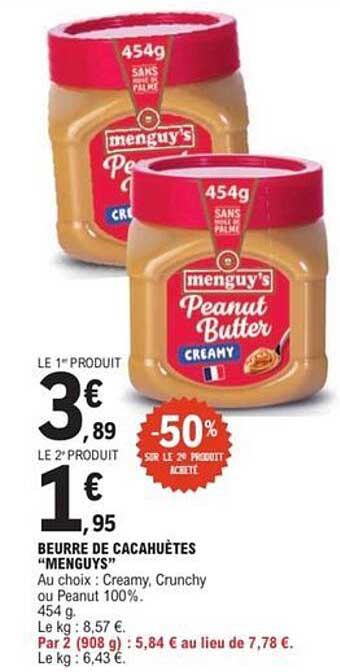 BEURRE DE CACAHUÈTES “MENGUY’S”