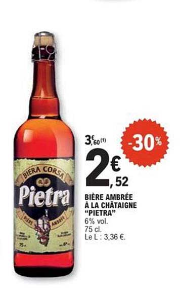 BIÈRE AMBRÉE À LA CHÂTAIGNE "PIETRA"