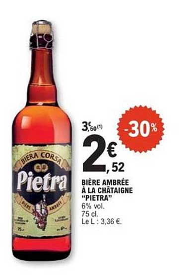 BIÈRE AMBRÉE À LA CHÂTAIGNE "PIETRA"
