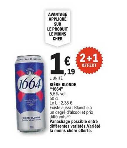 Bière blonde "1664"