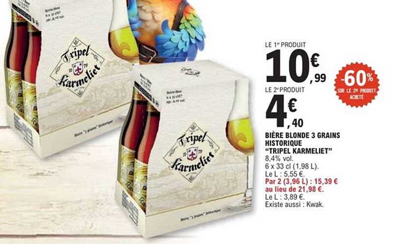 BIÈRE BLONDE 3 GRAINS HISTORIQUE “TRIPEL KARMELIET”