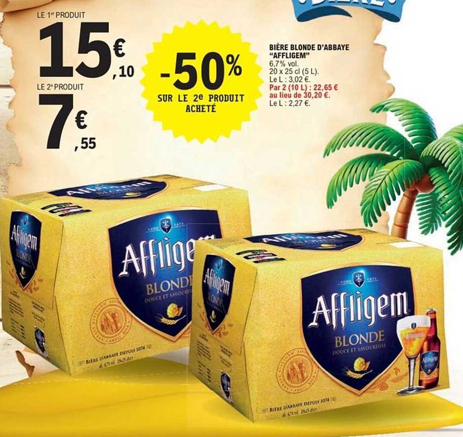 BIÈRE BLONDE D'ABBEY AFFLIGEM -50% SUR LE 2E PRODUIT ACHETÉ