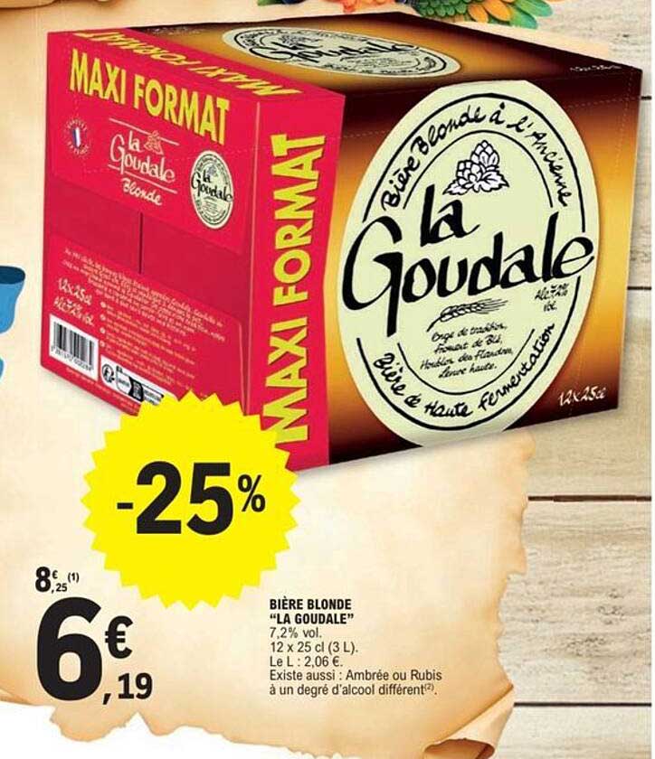 BIÈRE BLONDE “LA GOUDALE”