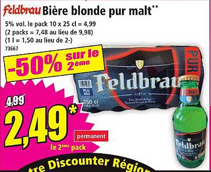 Bière blonde pur malt