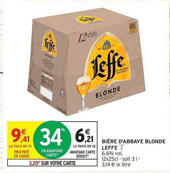 Bière d'Abbaye Blonde Leffe