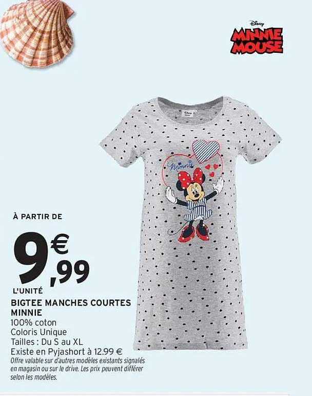 BIGTEE MANCHES COURTES MINNIE