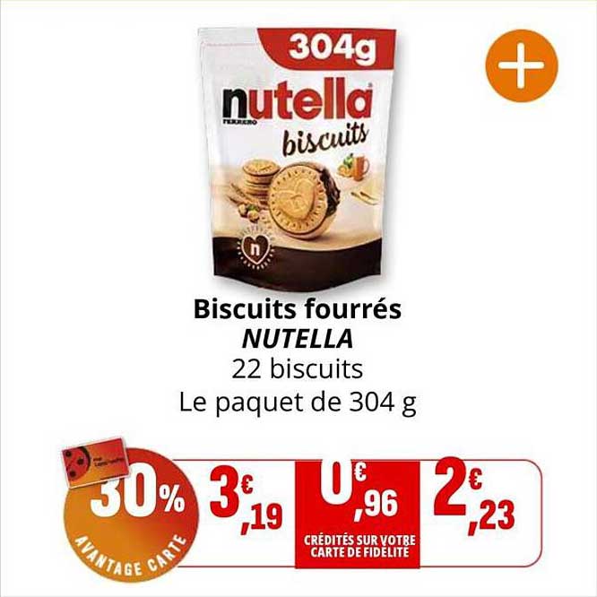Biscuits fourrés NUTELLA