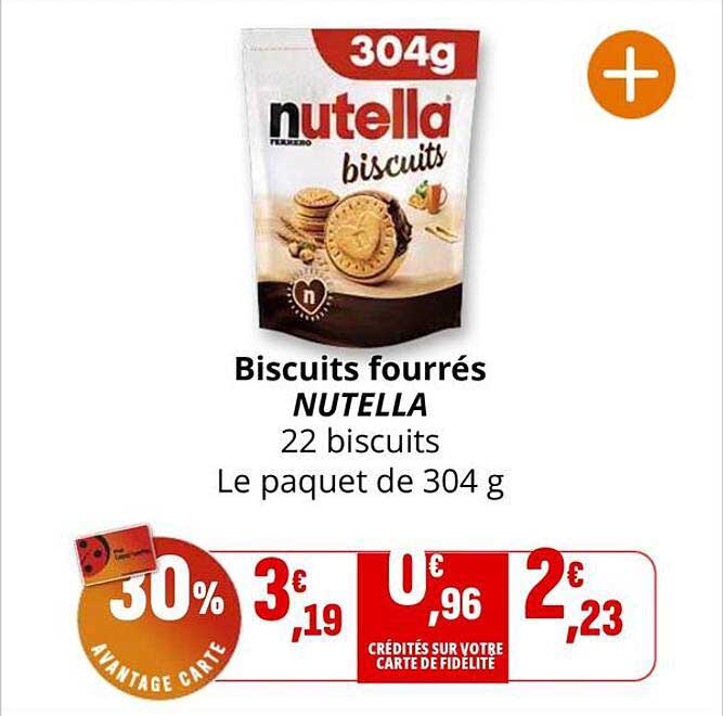 Biscuits fourrés NUTELLA
