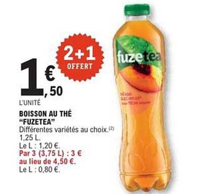 BOISSON AU THÉ "FUZE TEA"