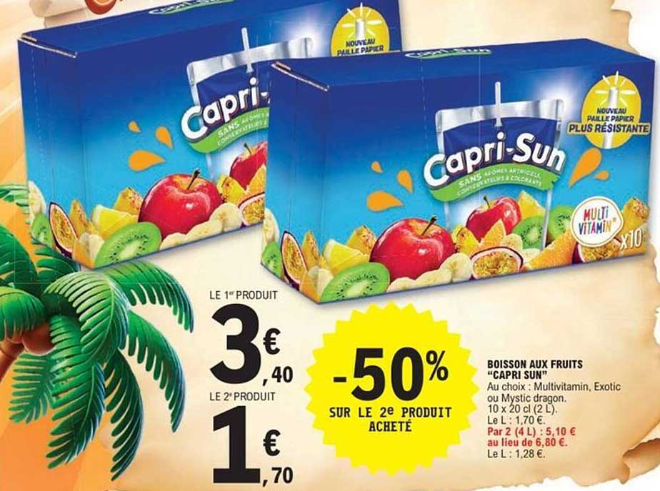 BOISSON AUX FRUITS "CAPRI SUN"