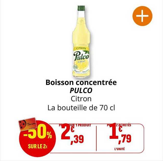 Boisson concentrée PULCO Citron