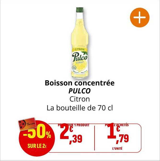 Boisson concentrée PULCO Citron