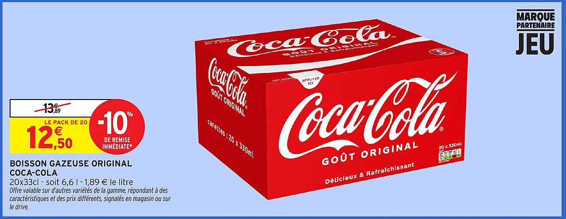 BOISSON GAZEUSE ORIGINAL COCA-COLA