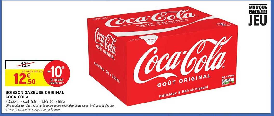 BOISSON GAZEUSE ORIGINAL COCA-COLA