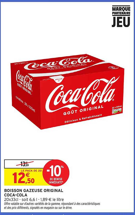 BOISSON GAZEUSE ORIGINAL COCA-COLA