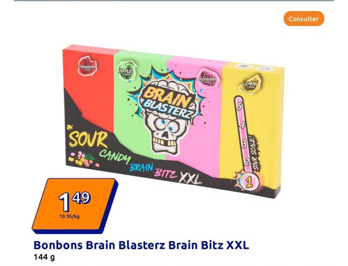 Bonbons Brain Blasterz Brain Bitz XXL