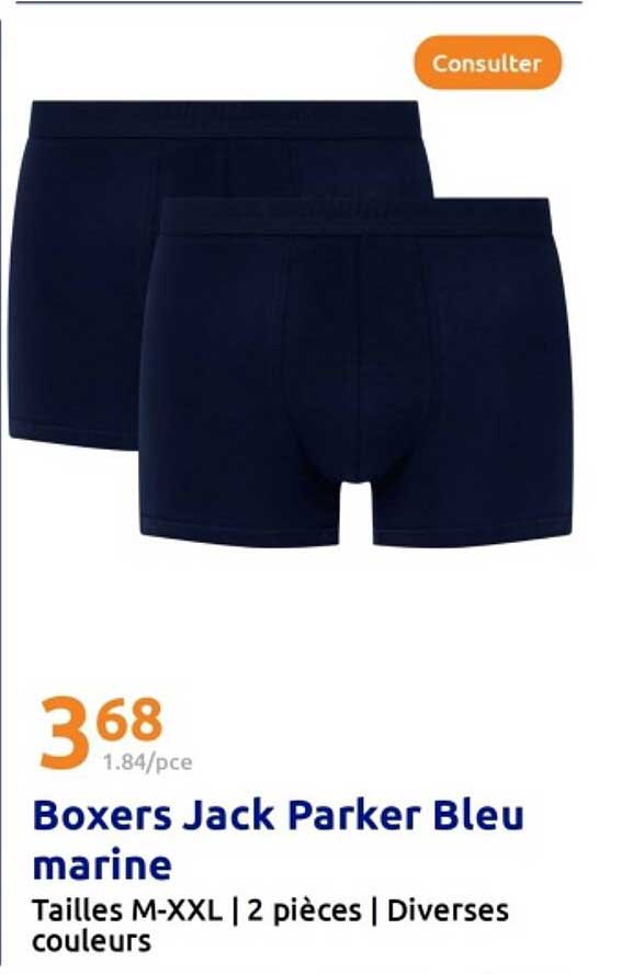 Boxers Jack Parker Bleu marine