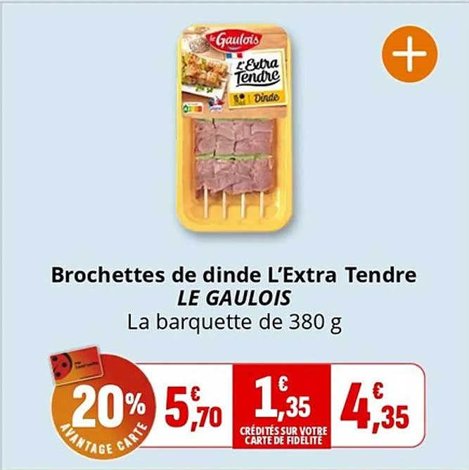 Brochettes de dinde L’Extra Tendre LE GAULOIS