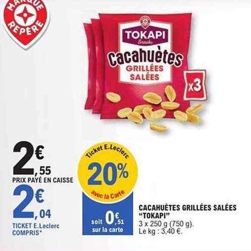 CACAHUÈTES GRILLÉES SALÉES "TOKAPI"
