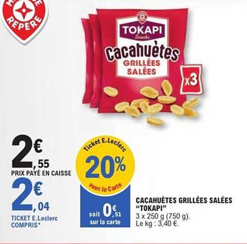 CACAHUÈTES GRILLÉES SALÉES "TOKAPI"