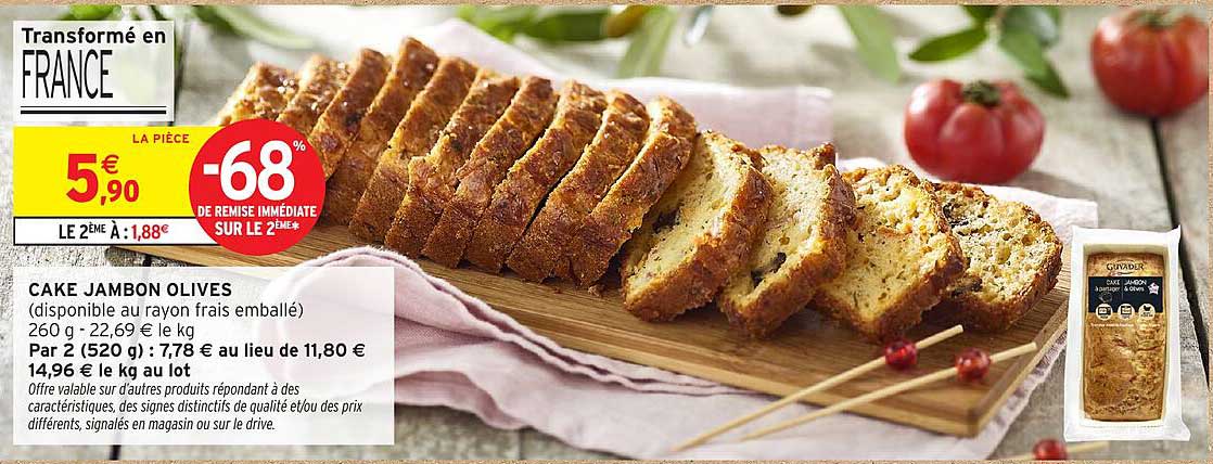 CAKE JAMBON OLIVES
