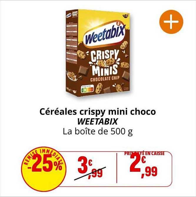 Céréales crispy mini choco WEETABIX