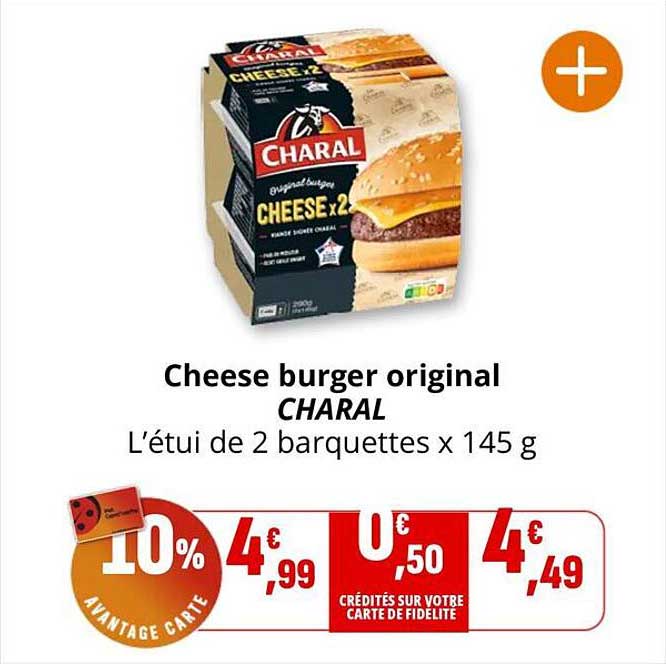 Cheese burger original CHARAL