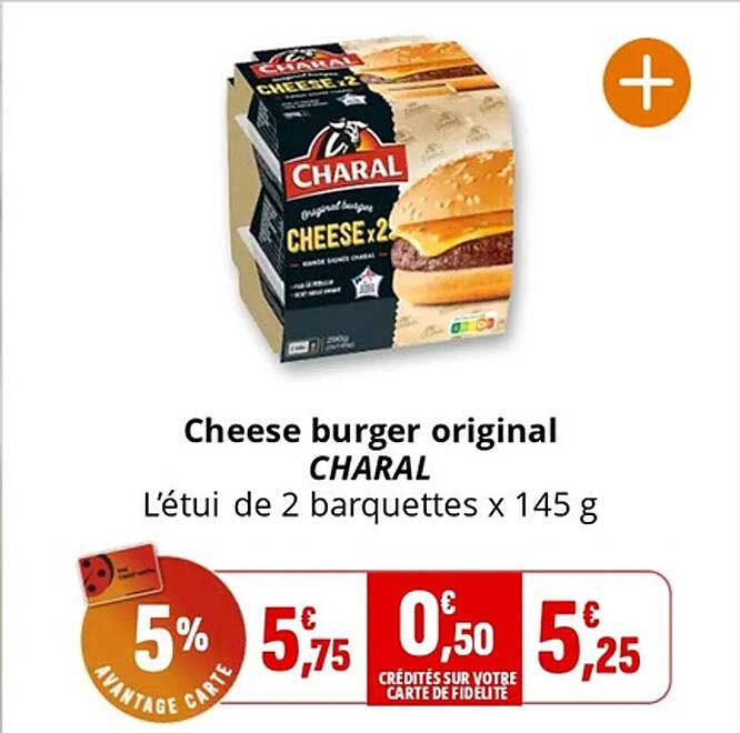 Cheese burger original CHARAL