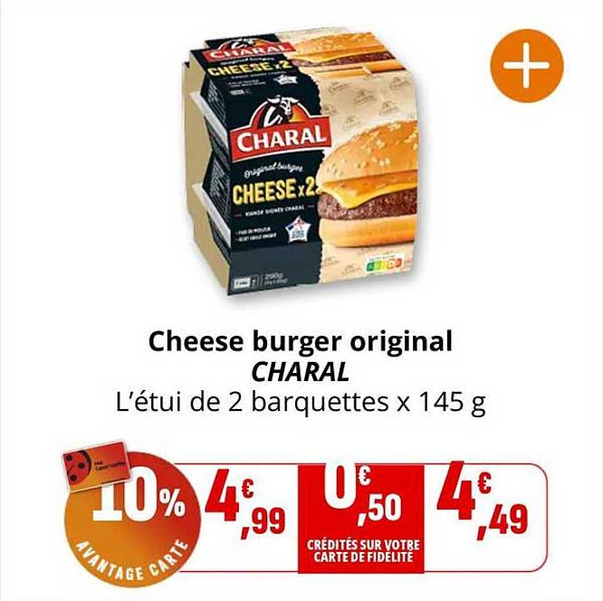 Cheese burger original CHARAL