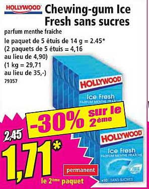 Chewing-gum Ice Fresh sans sucres