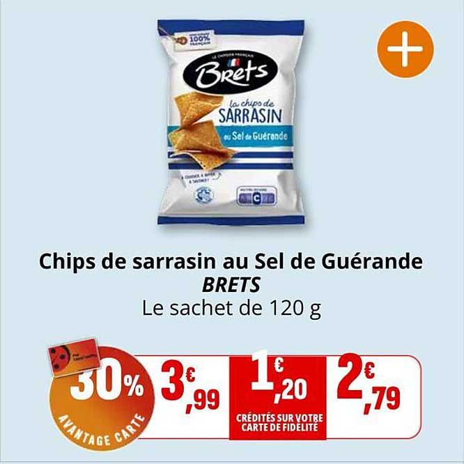 Chips de sarrasin au Sel de Guérande