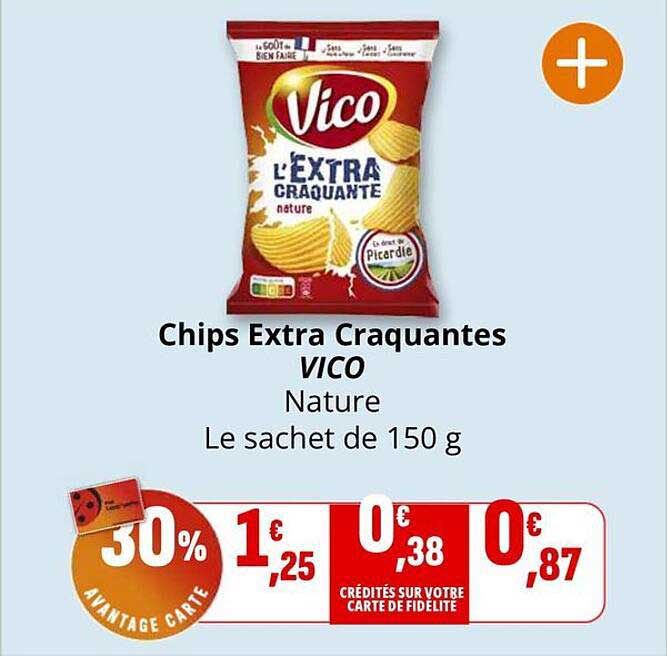 Chips Extra Craquantes VICO Nature