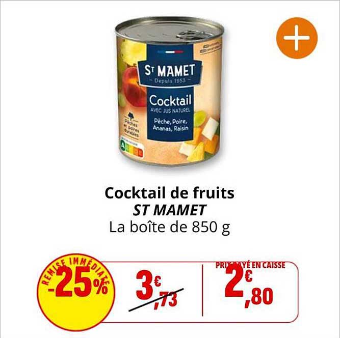 Cocktail de fruits ST MAMET