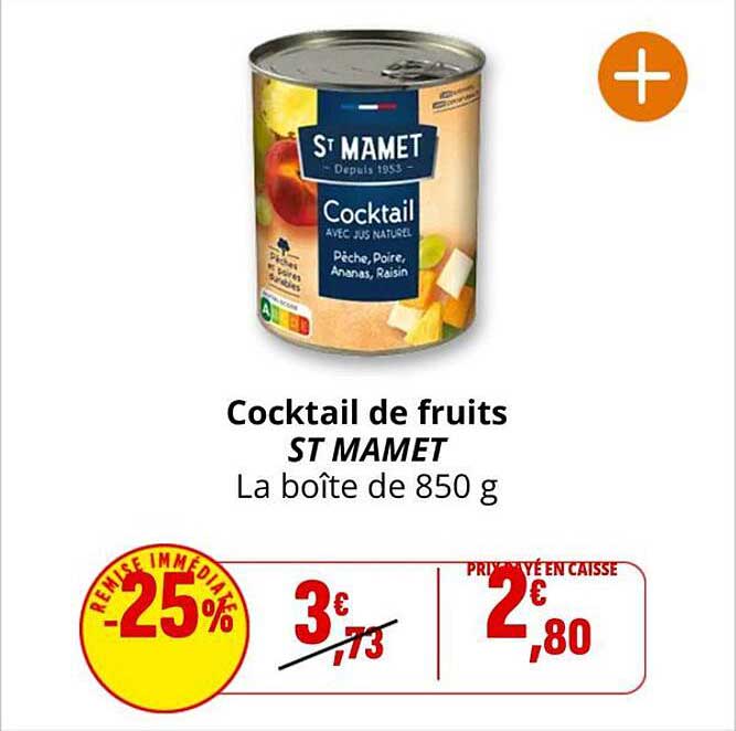 Cocktail de fruits ST MAMET