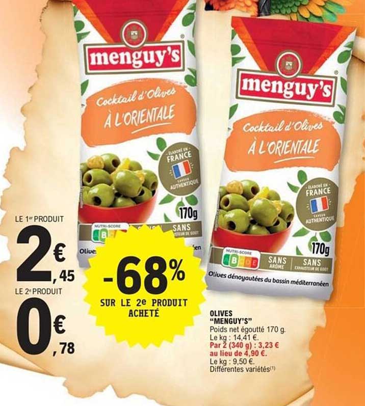 Cocktail d'Olives à l'Orientale - Menguy's