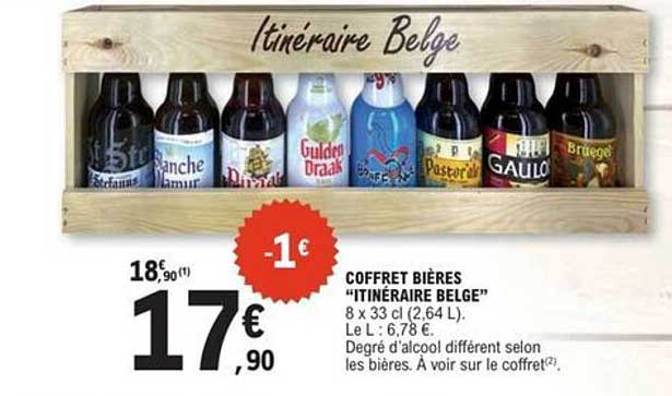 COFFRET BIÈRES "ITINÉRAIRE BELGE"