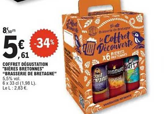 Coffret Dégustation "Bières Bretonnes" "Brasserie de Bretagne"