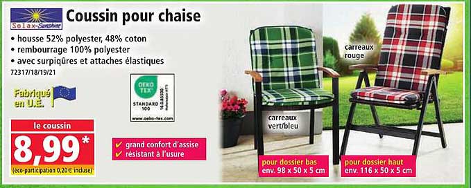 Coussin pour chaise