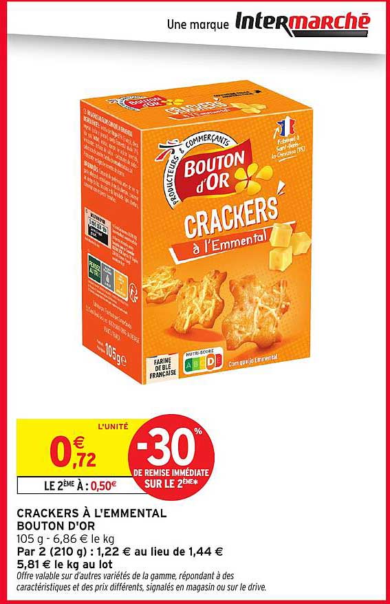 CRACKERS À L'EMMENTAL