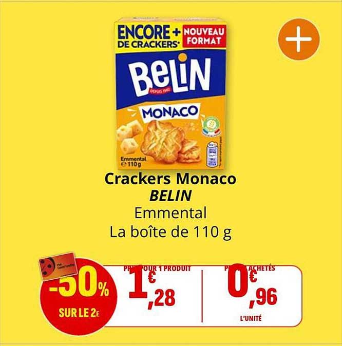 Crackers Monaco BELIN Emmental