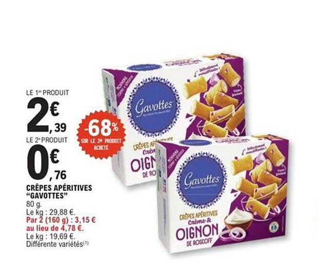 CRÊPES APÉRITIVES “GAVOTTES”