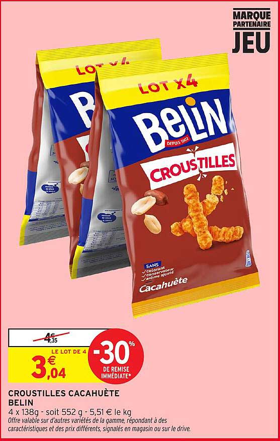 CROUSTILLES CACAHUÈTE BELIN