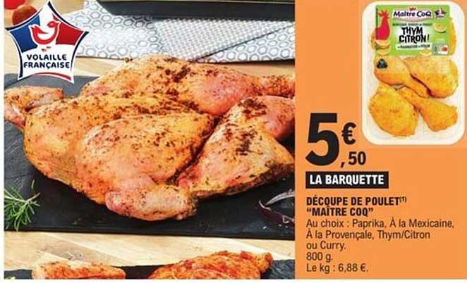 DÉCOUPE DE POULET "MAITRE COO"