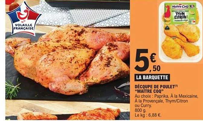 DÉCOUPE DE POULET "MAÎTRE COQ"