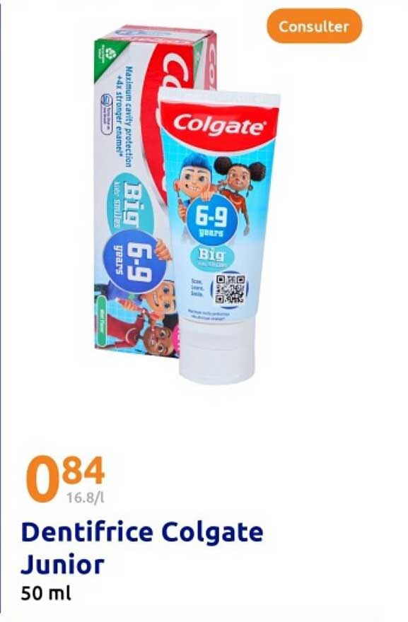 Dentifrice Colgate Junior