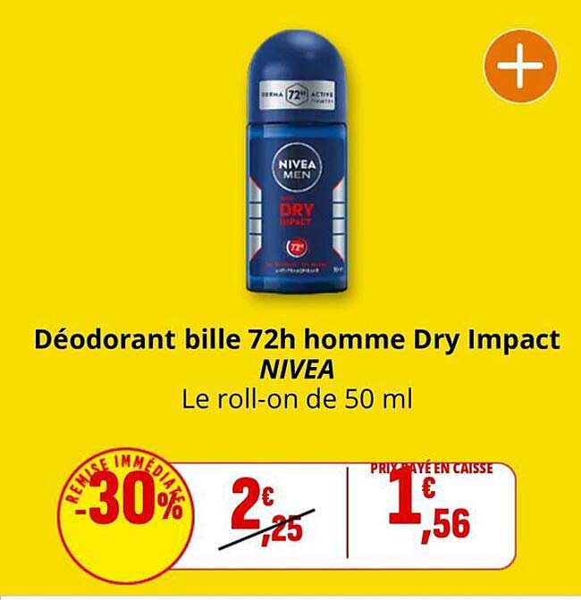 Déodorant bille 72h homme Dry Impact NIVEA