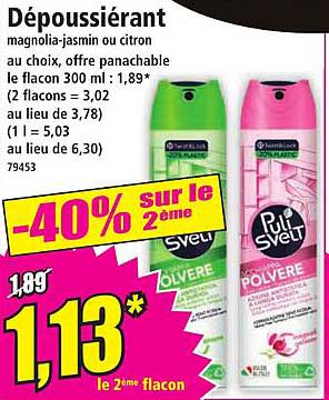 Détergent PulSvelt Dépoussiérant - 40% sur le 2ème flacon