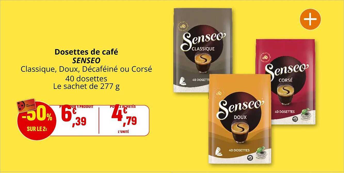 Dosettes de café SENSEO